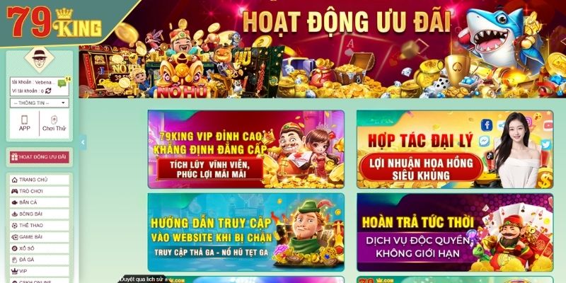 Thưởng lớn mỗi ngày khi chiến thắng tại 79King