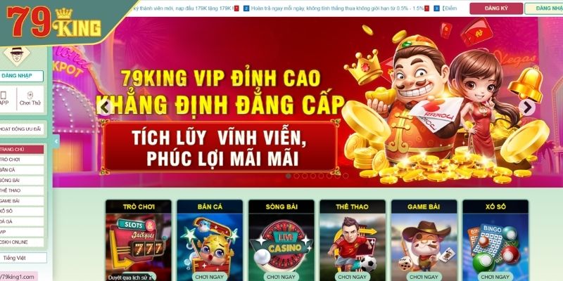 Truy cập chính xác vào trang web 79King